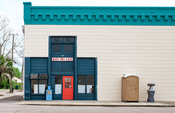 Porta potty delivery and setup in New Boston, OH